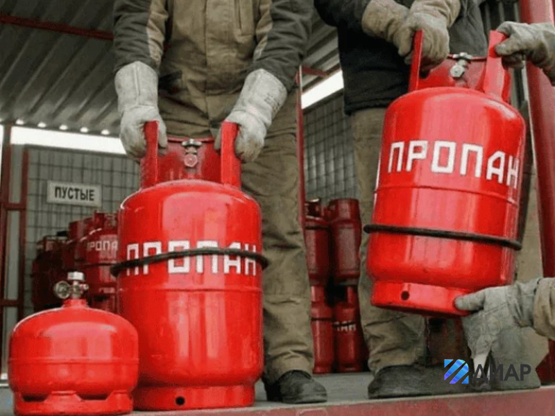 обмен газовых баллонов в видном
